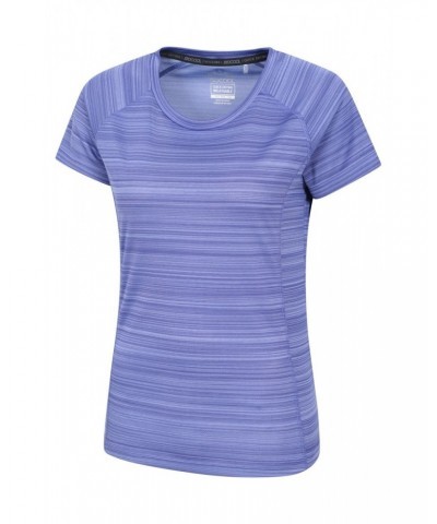 Endurance Striped Womens Tee Cobalt $10.99 Active