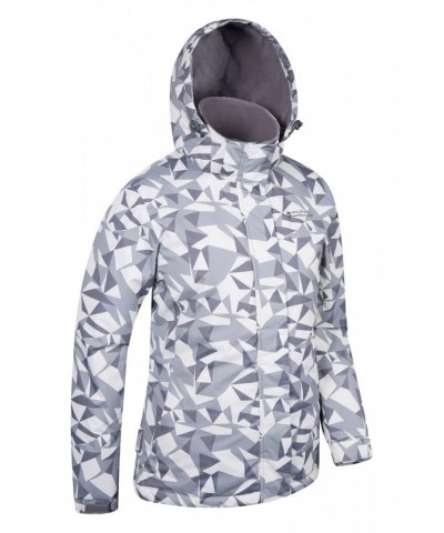 Dawn Womens Printed Ski Jacket Grey $25.49 Jackets