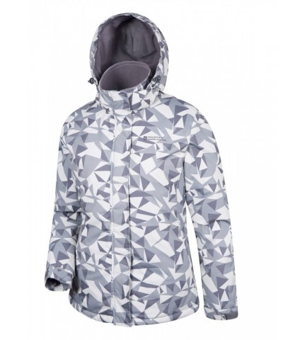 Dawn Womens Printed Ski Jacket Grey $25.49 Jackets