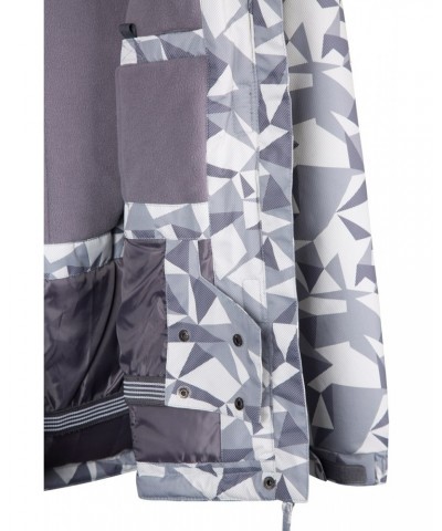 Dawn Womens Printed Ski Jacket Grey $25.49 Jackets