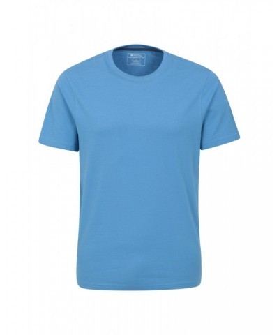 Eden Mens Organic Plain T-Shirt Blue $10.79 Tops