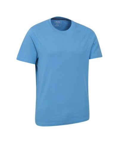 Eden Mens Organic Plain T-Shirt Blue $10.79 Tops