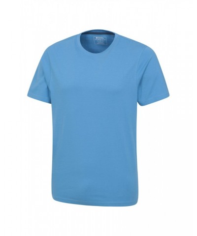 Eden Mens Organic Plain T-Shirt Blue $10.79 Tops