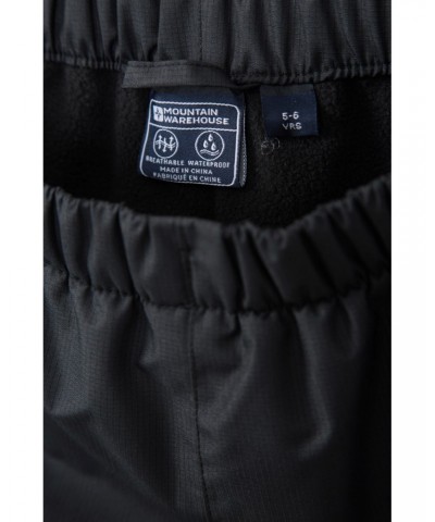 Ripstop Kids Waterproof Fleece Lined Pants Black $26.54 Pants