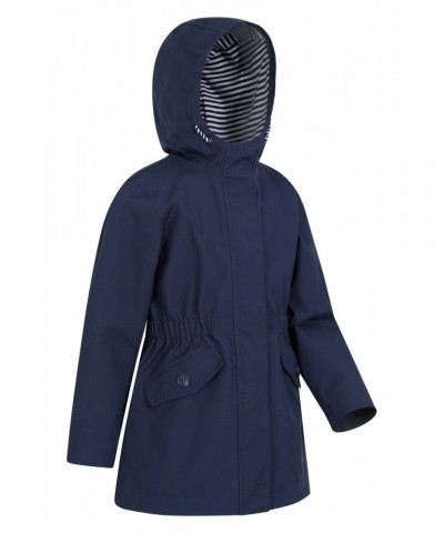 Midsummer 2 Kids Cotton Waterproof Jacket Dark Blue $30.00 Jackets