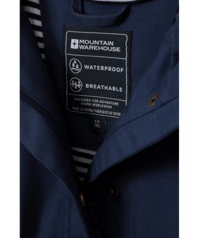 Midsummer 2 Kids Cotton Waterproof Jacket Dark Blue $30.00 Jackets