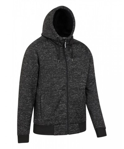 Nevis II Mens Fur Lined Hoodie Jet Black $32.20 Tops