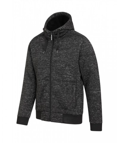 Nevis II Mens Fur Lined Hoodie Jet Black $32.20 Tops