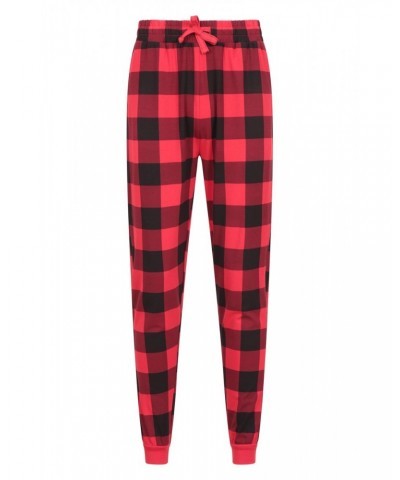 Mens Printed Pajama Set Red $17.99 Loungewear