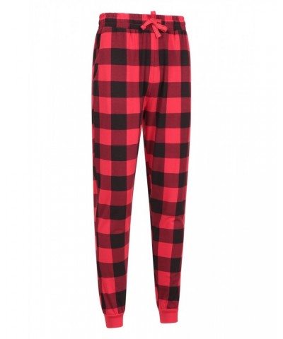 Mens Printed Pajama Set Red $17.99 Loungewear