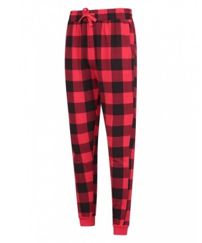 Mens Printed Pajama Set Red $17.99 Loungewear