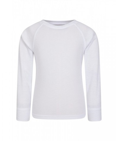 Talus Kids Round Neck Base Layer Top White $11.19 Base Layers