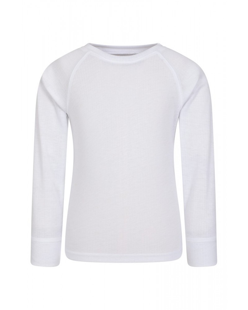 Talus Kids Round Neck Base Layer Top White $11.19 Base Layers