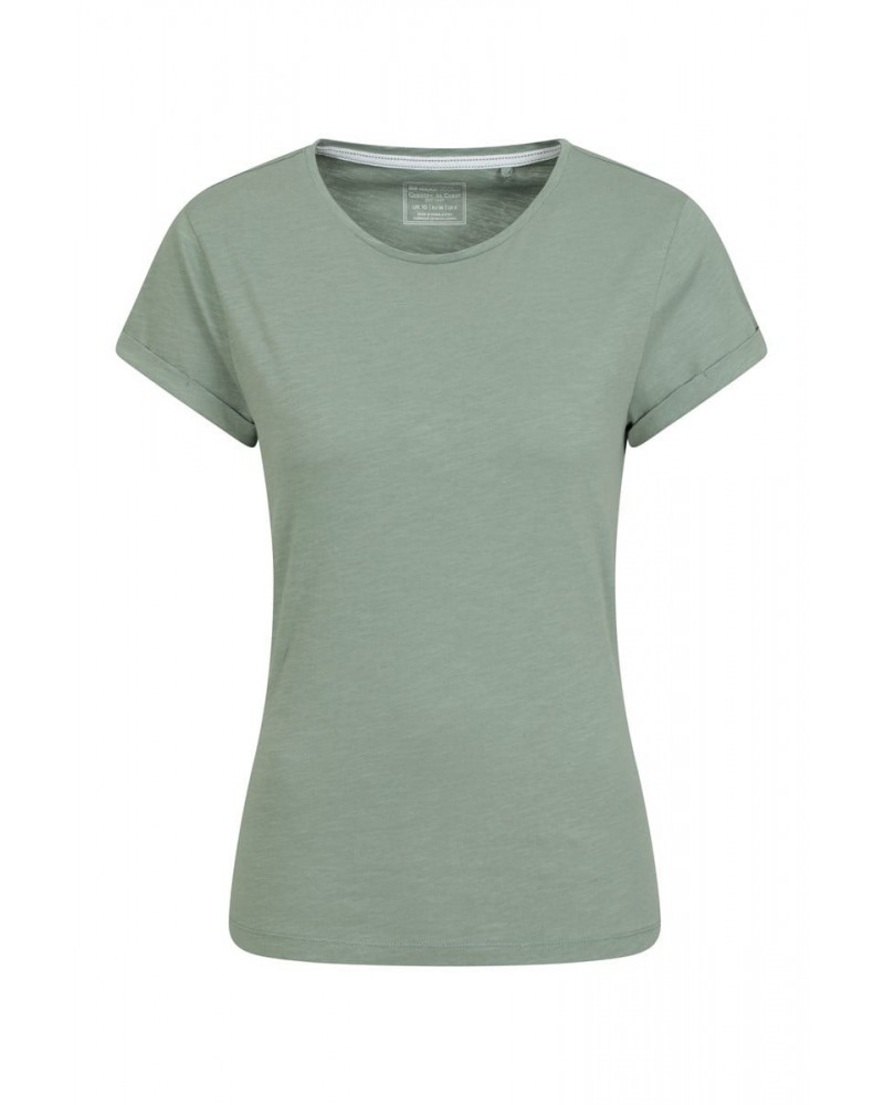 Bude Womens Relaxed Fit T-Shirt Khaki $9.35 Tops