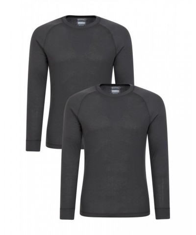 Talus Mens Base Layer Top Multipack Charcoal $15.05 Active