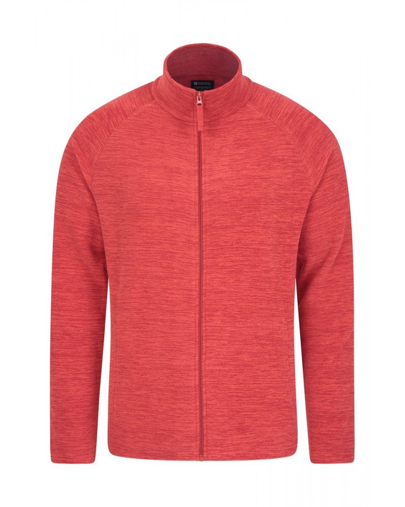 Snowdon II Mens Full-Zip Fleece Jacket Dark Red $19.97 Fleece