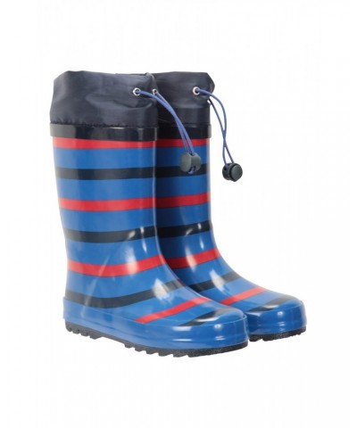 Kids Sunny Rubber Rain Boots Cobalt $14.74 Footwear