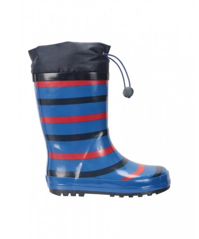 Kids Sunny Rubber Rain Boots Cobalt $14.74 Footwear