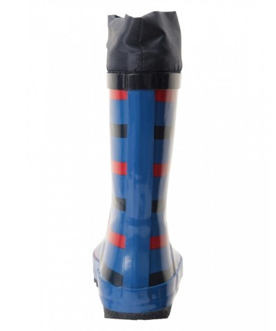 Kids Sunny Rubber Rain Boots Cobalt $14.74 Footwear