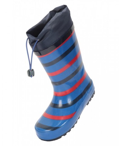 Kids Sunny Rubber Rain Boots Cobalt $14.74 Footwear