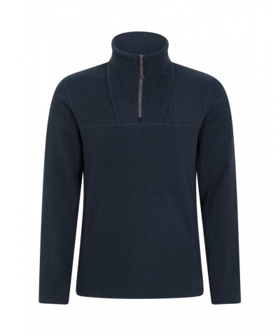 Cedar Men's Half Zip Fleece Blue $23.39 Fleece