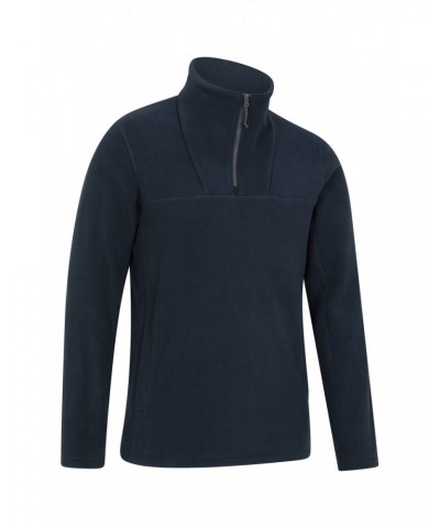 Cedar Men's Half Zip Fleece Blue $23.39 Fleece