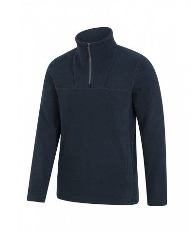 Cedar Men's Half Zip Fleece Blue $23.39 Fleece