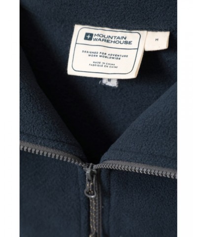 Cedar Men's Half Zip Fleece Blue $23.39 Fleece