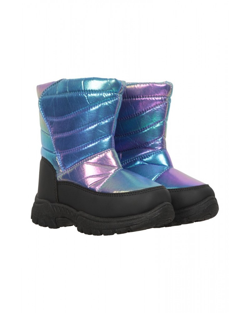 Caribou Toddler Adaptive Snow Boots Iridescent $17.09 Footwear