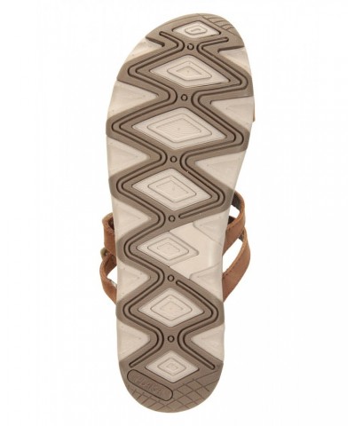 Cruise Womens Leather Sandal Brown $14.52 Footwear