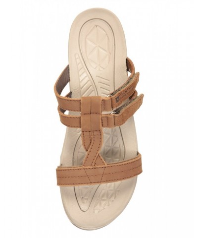 Cruise Womens Leather Sandal Brown $14.52 Footwear