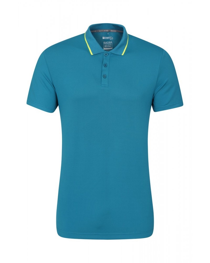 Tournament II Mens IsoCool Polo Teal $14.57 Tops