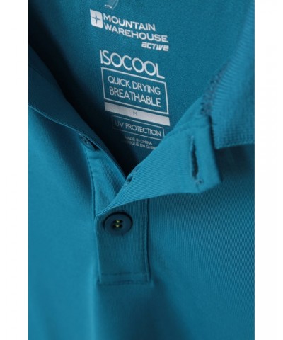 Tournament II Mens IsoCool Polo Teal $14.57 Tops