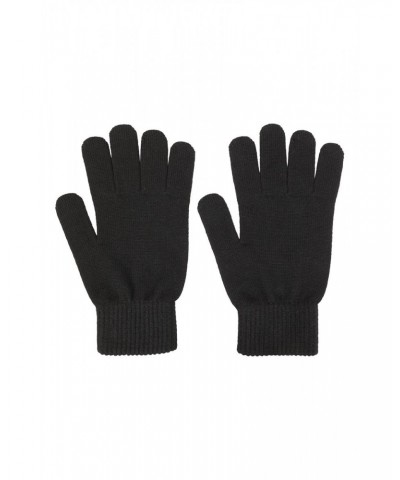 Mens Everyday Knitted Gloves Black $10.39 Accessories