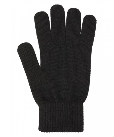 Mens Everyday Knitted Gloves Black $10.39 Accessories