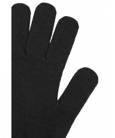 Mens Everyday Knitted Gloves Black $10.39 Accessories