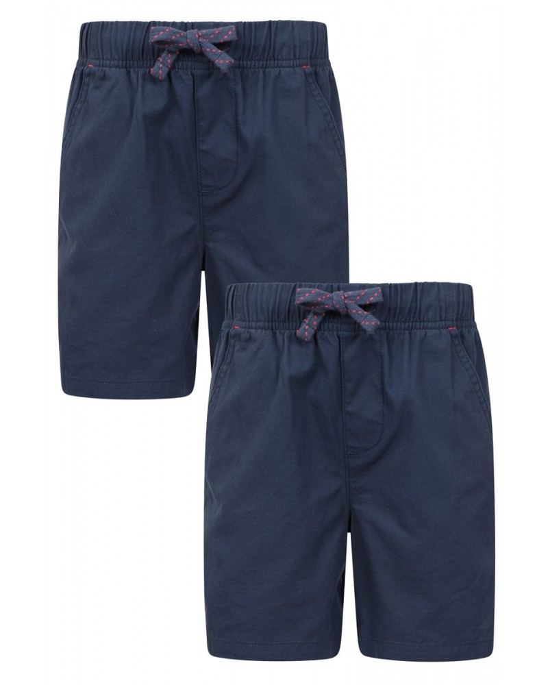 Waterfall Boys Organic Shorts Multipack Navy $13.24 Pants