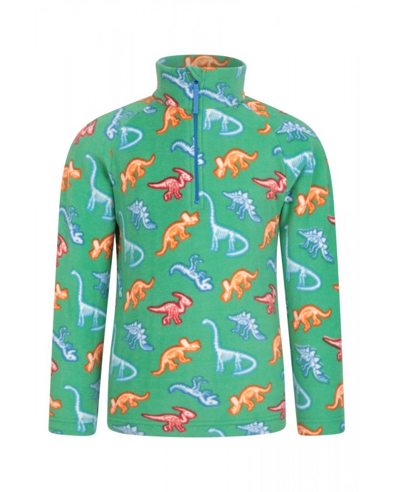 Pursuit Printed Kids Half-Zip Fleece Green $10.00 Fleece