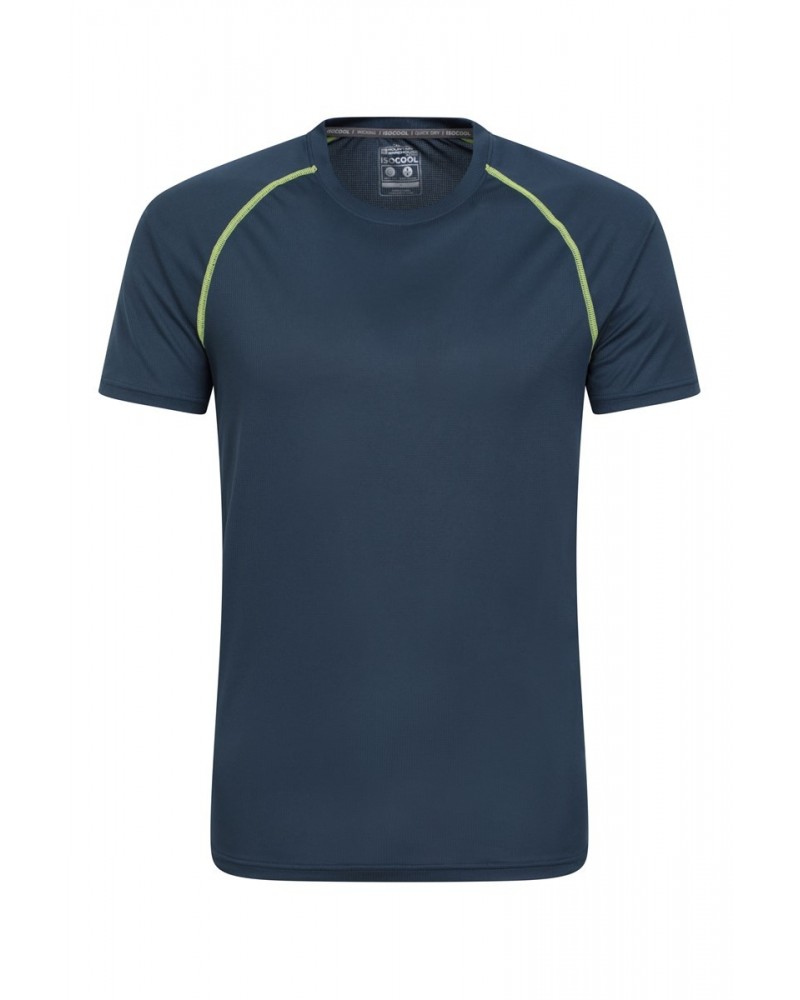 Aero II IsoCool Mens T-Shirt Dark Blue $14.03 Active