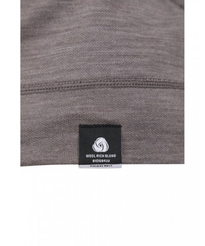 Merino Womens Drawstring Sweat Top Grey $24.75 Loungewear