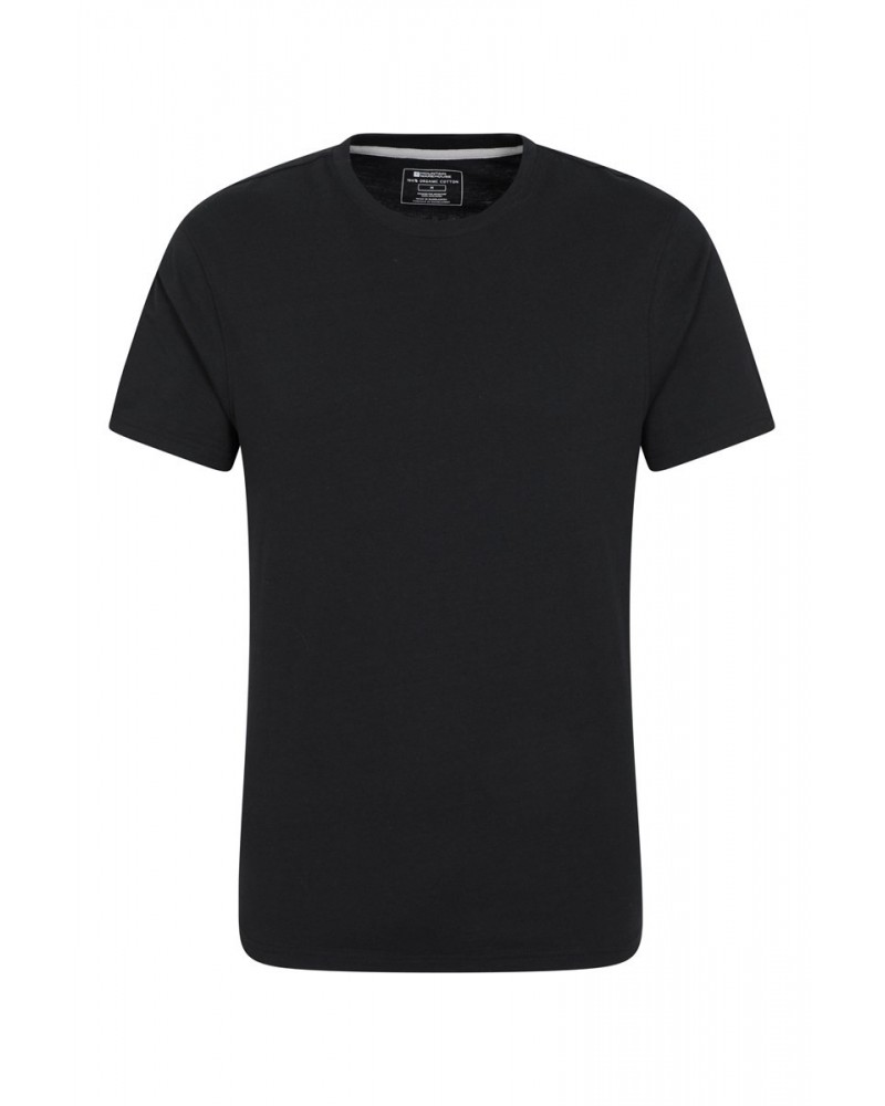 Eden II Mens Organic T-Shirt Black $10.39 Tops