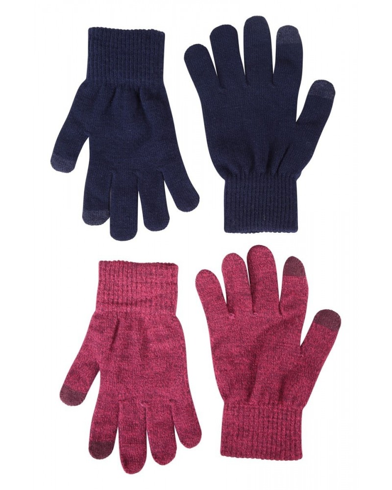 Magic Touch Screen Womens Gloves Navy $10.61 Accessories