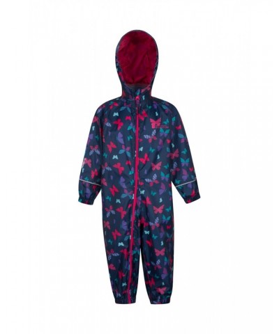 Puddle Kids Printed Waterproof Rain Suit Teal $17.15 Jackets