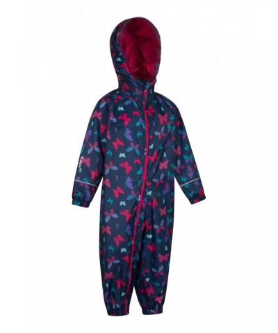 Puddle Kids Printed Waterproof Rain Suit Teal $17.15 Jackets