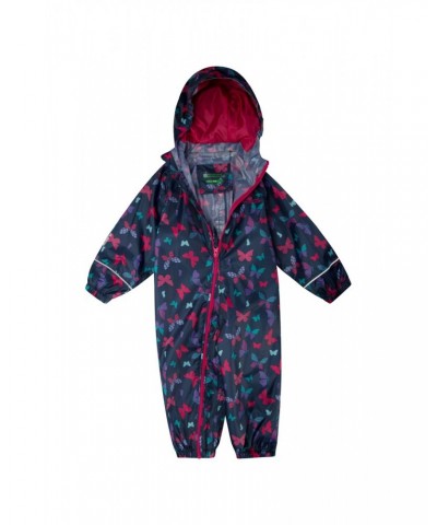 Puddle Kids Printed Waterproof Rain Suit Teal $17.15 Jackets