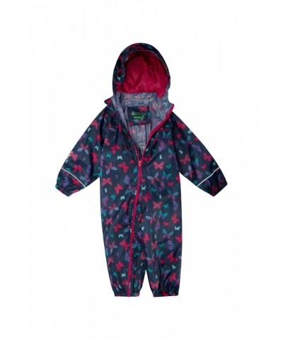 Puddle Kids Printed Waterproof Rain Suit Teal $17.15 Jackets