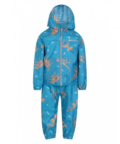 Printed Toddler Recycled Rain Set Blue $28.49 Babywear