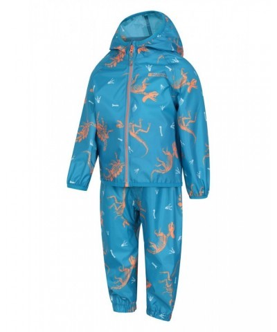 Printed Toddler Recycled Rain Set Blue $28.49 Babywear