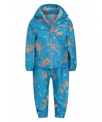 Printed Toddler Recycled Rain Set Blue $28.49 Babywear