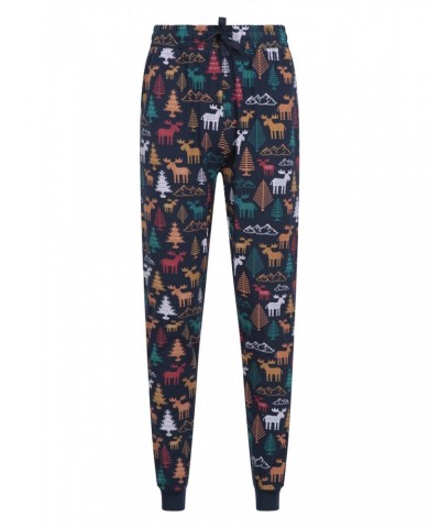 Mens Printed Pajama Set Navy $15.59 Loungewear